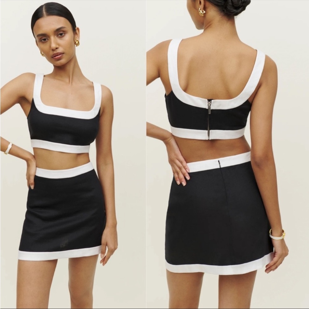 Reformation Robbie Linen Set Size 8 NEW